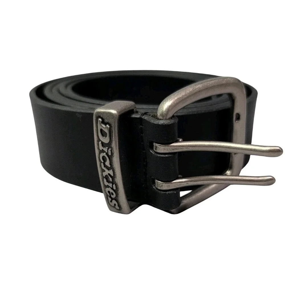 Dickies Men's 3X Belt 50-52 1.49 In (38MM)‎ Wide Two Prong Casual Leather Belt
